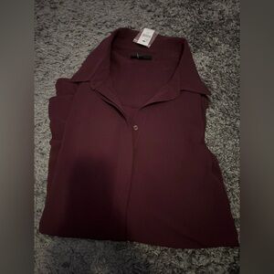 NWT Burgundy Blouse